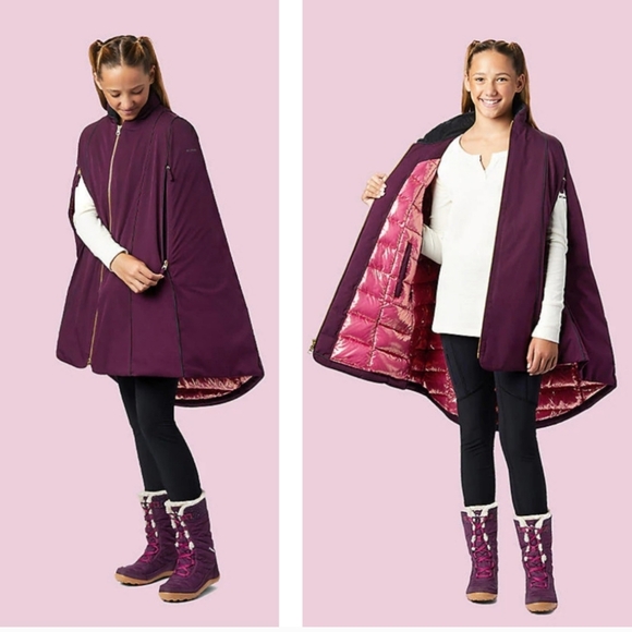 NWOT Columbia Disney Frozen II Anna Cape size M (10/12) - Picture 1 of 9